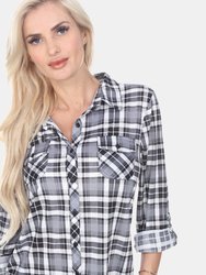 Oakley Stretchy Plaid Top