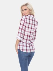 Oakley Stretchy Plaid Top