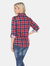 Oakley Stretchy Plaid Top