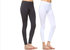 Pack Of 2 Solid Leggings - Charcoal/White