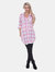 Piper Stretchy Plaid Tunic - Pink/white