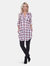 Piper Stretchy Plaid Tunic - Red/white