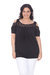 Plus Bexley Tunic Top - Black