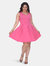 Plus Crystal Dress - Fuchsia