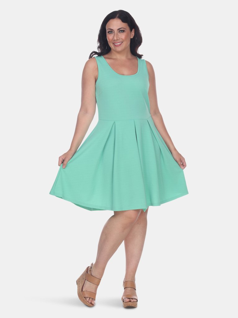 Plus Crystal Dress - Mint