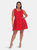 Plus Crystal Dress - Red