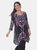 Plus Marlene Tunic Top - Gray Multi