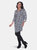 Plus Piper Stretchy Plaid Tunic - White/Black