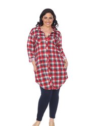 Plus Piper Stretchy Plaid Tunic