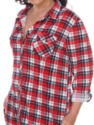 Plus Piper Stretchy Plaid Tunic