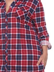 Plus Piper Stretchy Plaid Tunic