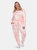 Plus Size 2 Piece Lounge Set - Pink Tie-Dye