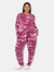 Plus Size 2 Piece Lounge Set - Violet Tie-Dye