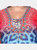 Plus Size Animal Print Caftan with Tie-up Neckline