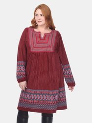 Plus Size Atarah Embroidered Sweater Dress