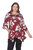 Plus Size Blanche Tunic Top - Red
