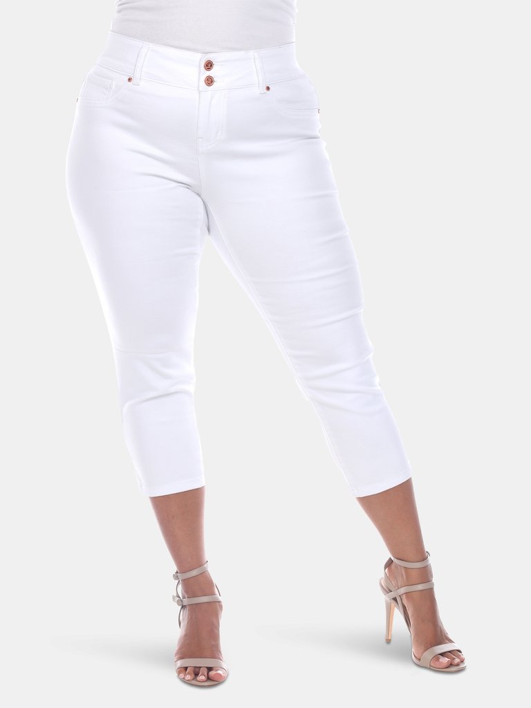 Plus Size Capri Jeans