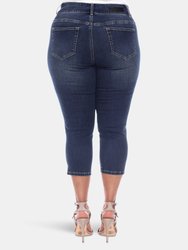 Plus Size Capri Jeans