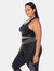 Plus Size Cut Out Back Mesh Sports Bra