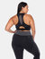 Plus Size Cut Out Back Mesh Sports Bra