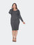 Plus Size Destiny Sweater Dress - Charcoal