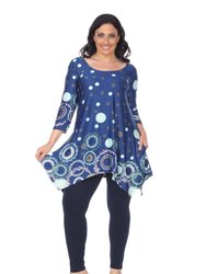 Plus Size Erie Tunic Top - Royal