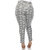 Plus Size Faux Suede Snake Print Pants