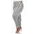 Plus Size Faux Suede Snake Print Pants