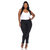 Plus Size Faux Suede Snake Print Pants