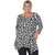 Plus Size Geometric Print Tunic Top