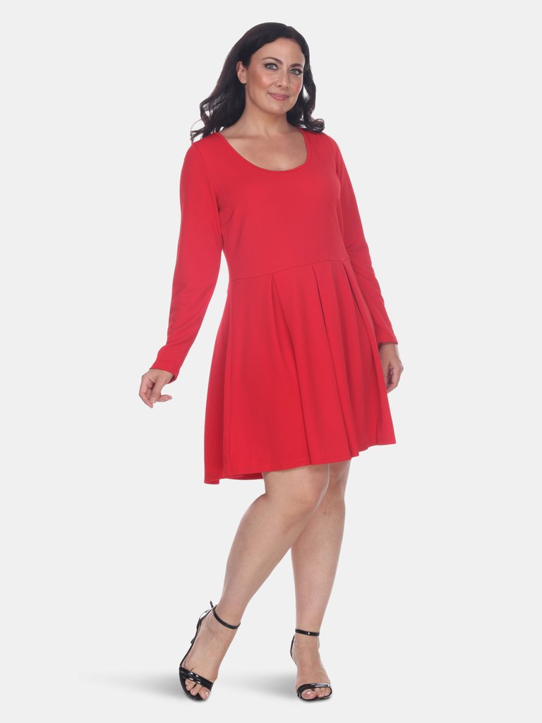 Plus Size Jenara Dress - Red