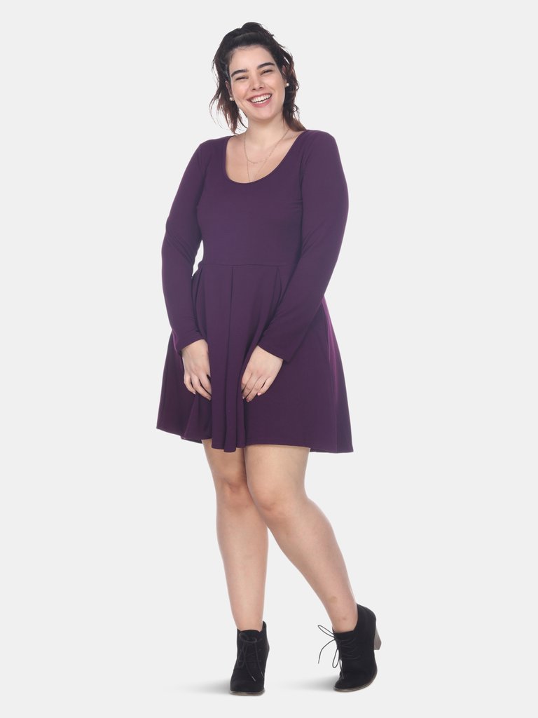 Plus Size Jenara Dress - Purple