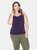 Plus Size Lace Trim Tank Top