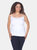 Plus Size Lace Trim Tank Top