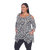 Plus Size Leopard Cold Shoulder Tunic