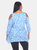 Plus Size Leopard Cold Shoulder Tunic