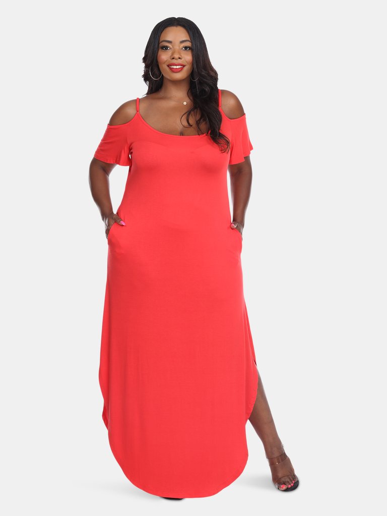 Plus Size Lexi Maxi Dress - Red