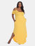 Plus Size Lexi Maxi Dress - Mustard