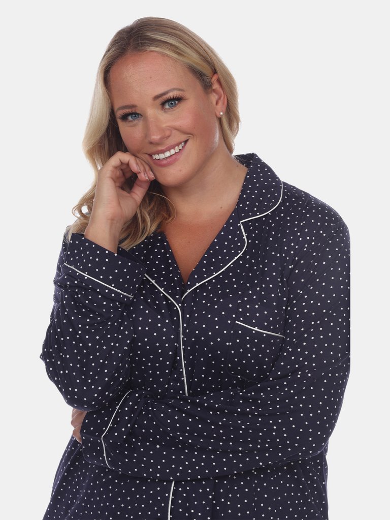 Plus Size Long Sleeve Pajama Set