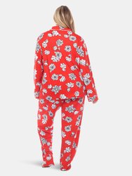 Plus Size Long Sleeve Pajama Set