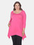 Plus Size Makayla Tunic Top - Pink