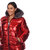 Plus Size Metallic Puffer Coat with Hoodie