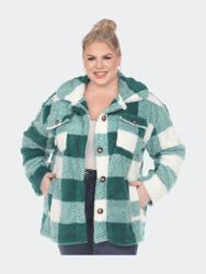 Plus Size Plaid Shacket