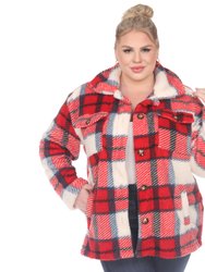 Plus Size Plaid Shacket