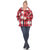 Plus Size Plaid Shacket - Red