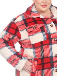 Plus Size Plaid Shacket