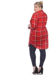 Plus Size Plaid Tunic Top