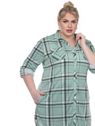 Plus Size Plaid Tunic Top