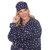 Plus Size Polka Dots Three-Piece Pajama Set