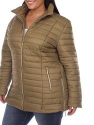 Plus Size Puffer Coat